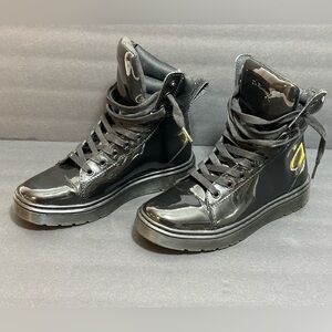 🔥🔥Dr Martens ‘Mix’ Patent Leather High Top Trainer Boot, Size 7 AW004, 08O🔥🔥